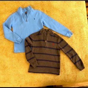 Polo Ralph Lauren boys half zip LS shirts